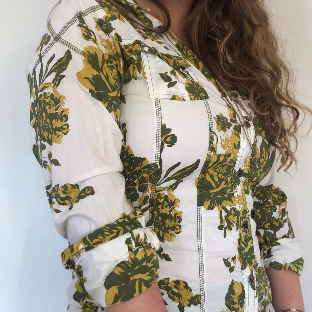 Floral Button Down Blouse